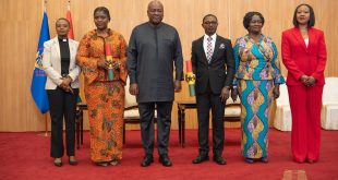 Mahama Swears In Two New Electoral Commission Deputy Chairpersons